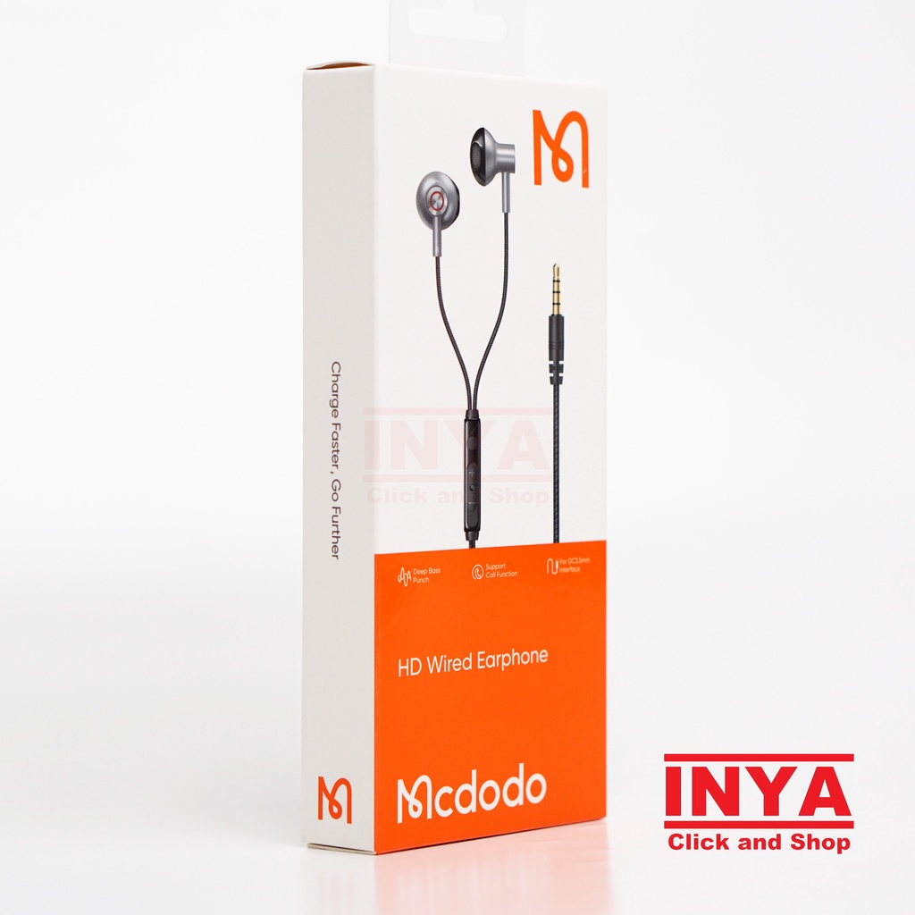 MCDODO HP-121 HD WIRED EARPHONE 1.2m - For DC 3.5mm Interface