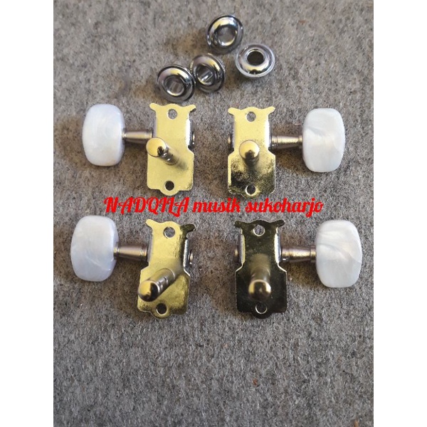 Driyer tuning peg tuner key pemutar senar grafik telinga mutiara ukulele kentrung 1 set