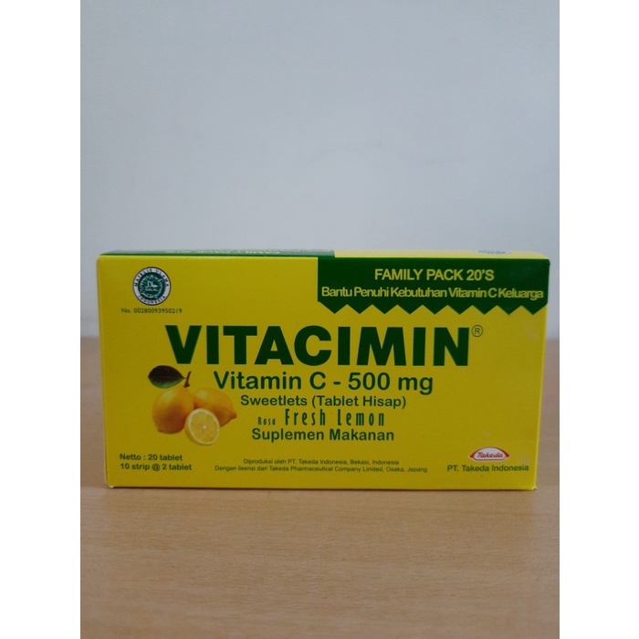 Vitacimin C 500 Tablet Hisap 20 Tablet