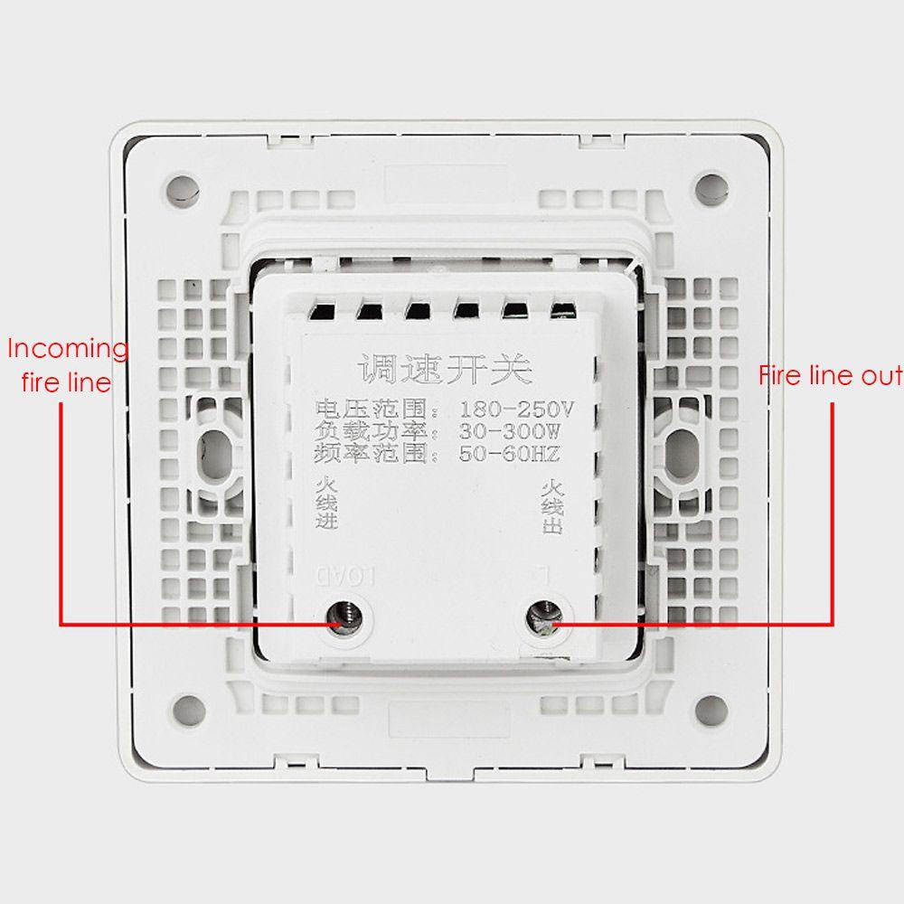 POPULAR Fan Speed Controller Durabl Saklar Dinding 180-250V Adjustment Stepless Speed