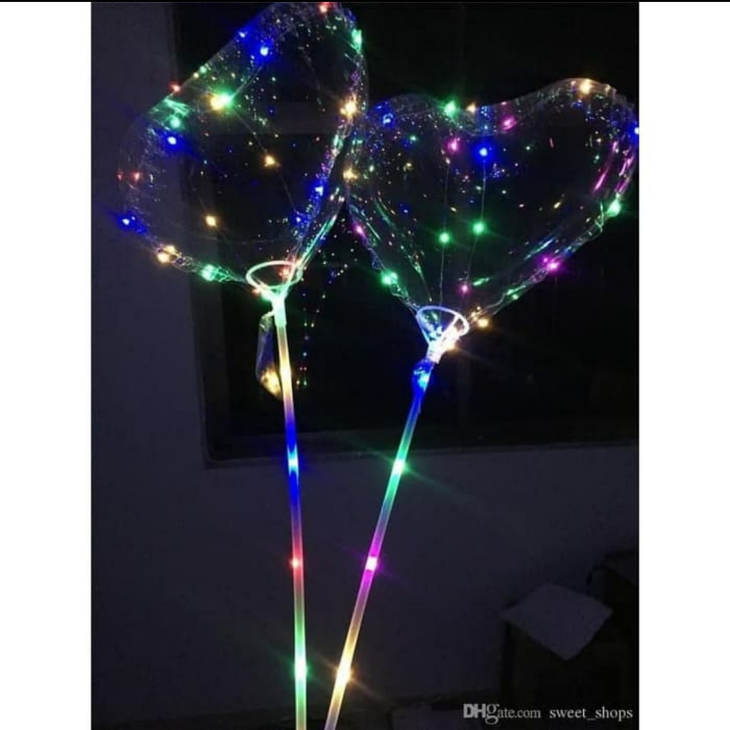 Balon led Love nyala lampu kedap kedip 3mode