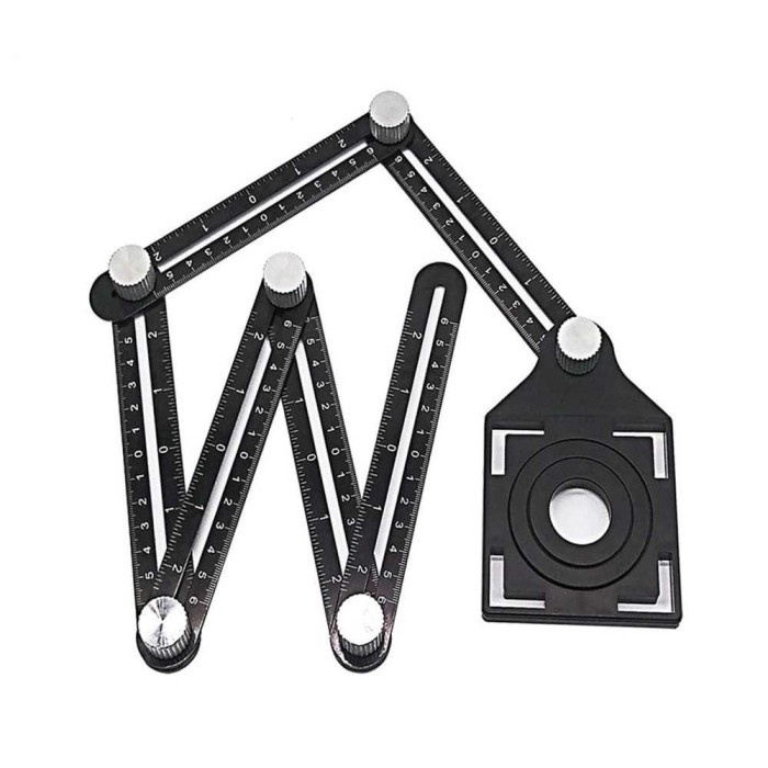 

Bagus Alat Bantu Penanda Penggaris Six Sided Ruler With Hole Locator -1Tk14 Berkualitas