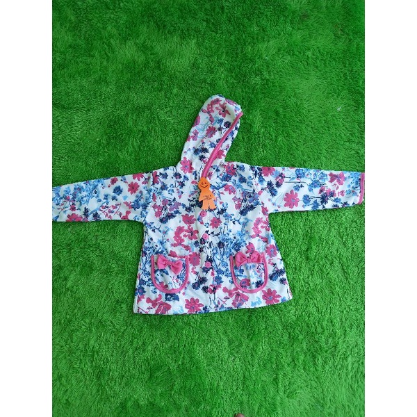 Jaket Babydoll Mantel Bayi Perempuan 0-12 bulan / Mantel Bunga 1-2 tahun-2