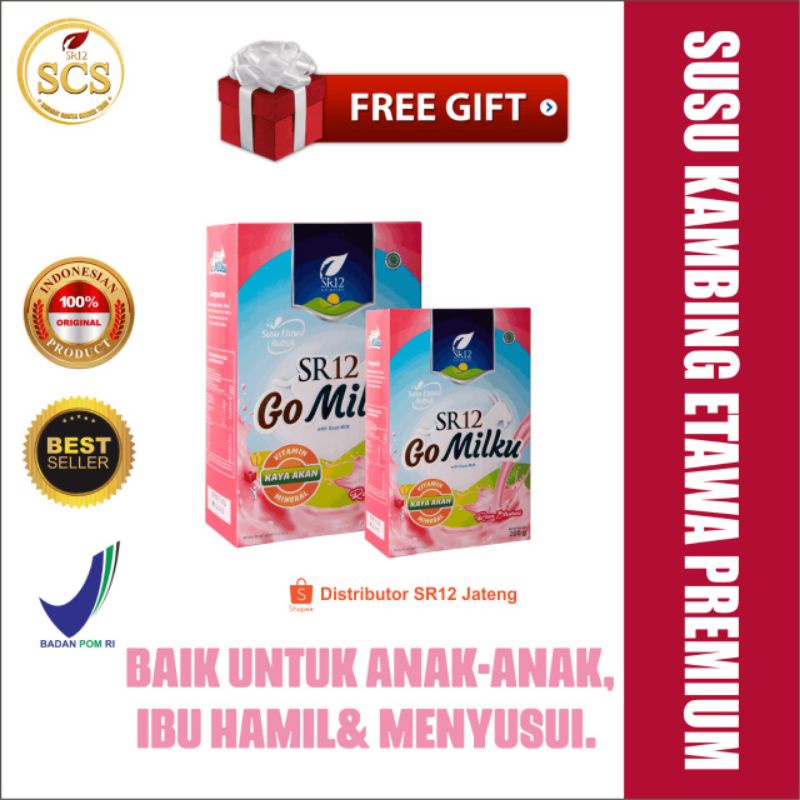 

GO MILKU SUSU ETAWA SR12 Susu Kambing Gomilku Kualitas Halal Terbaik