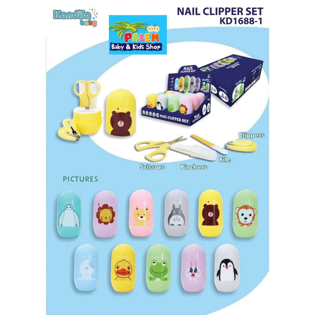 Bevos manicure set kandila baby nail clipper set gunting kuku bayi anak