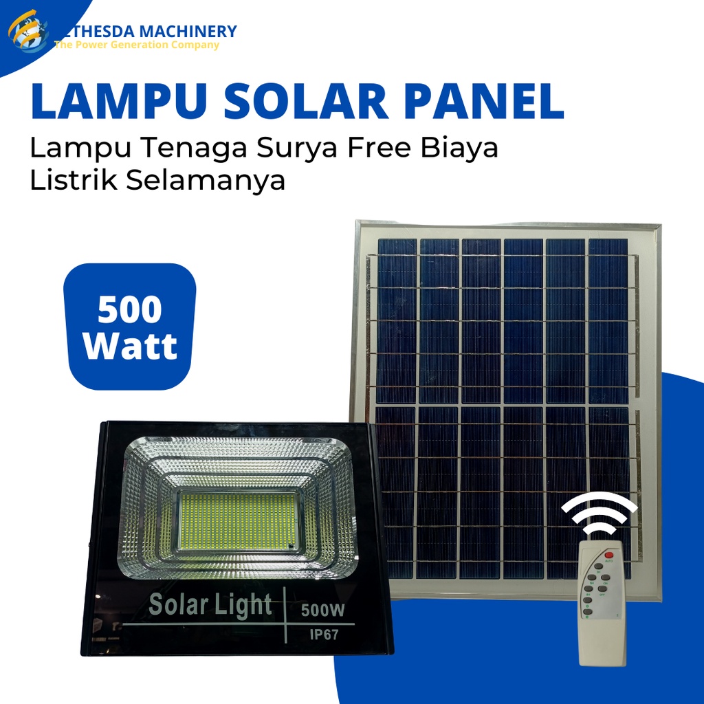 Jual Lampu LED Solar panel Surya 500 Watt