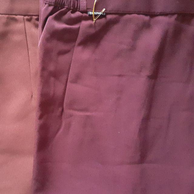 Rok Dasar Kurnia Ys. Pinggang Karet Ukuran standar (S,M,L,XL)-Marun
