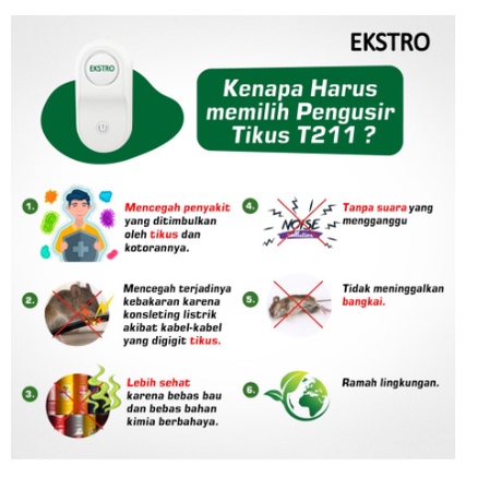 Ekstro T211 Pengusir Tikus