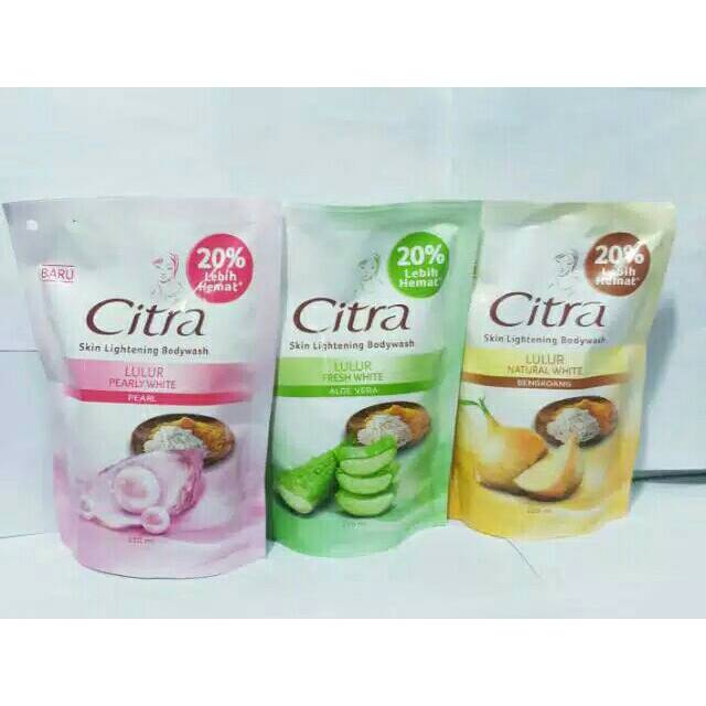 Citra Body Wash Lulur Sabun Cair 400ml