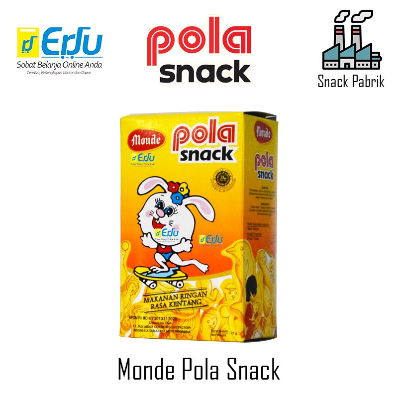 

Pola Snack Makanan Ringan Rasa Kentang Pasti Enak Pasti Renyah Snack Nostalgia - 25gr