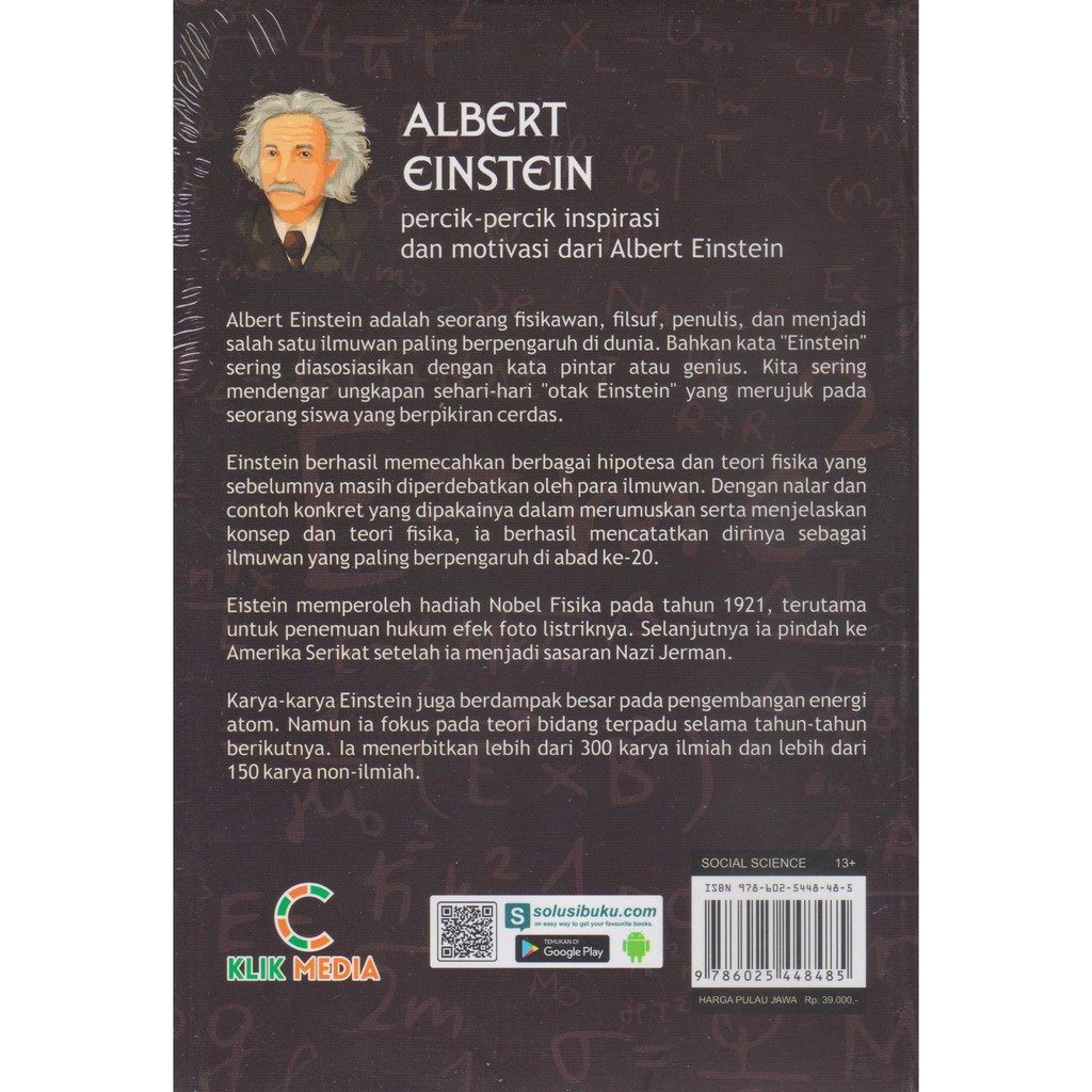 Terbaru Buku Albert Einstein Percik2 Inspirasi Dan Motivasi