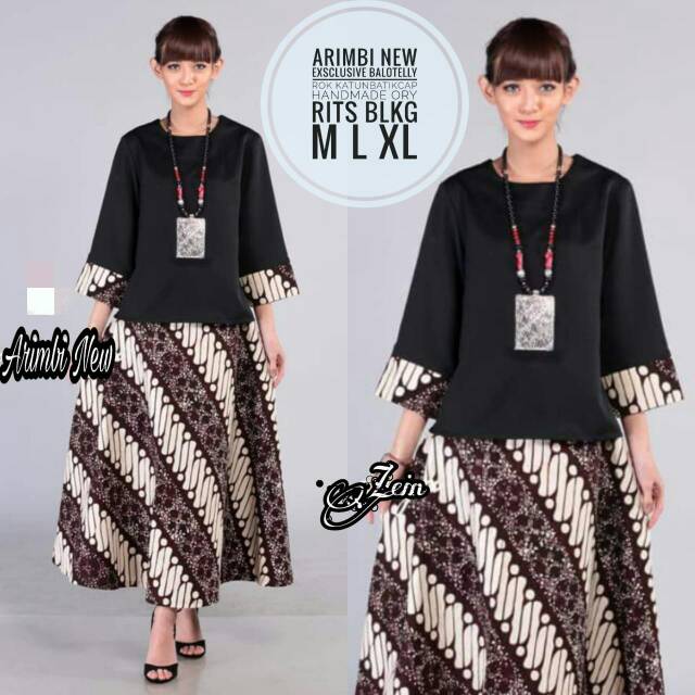 ARIMBI  SETELAN BATIK | BATIK ETNIK ROK DAN BLUS