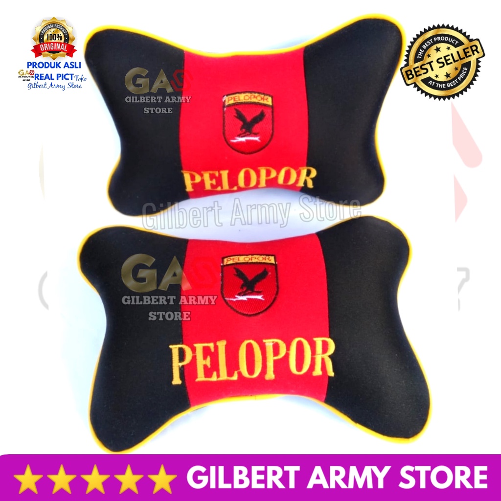 GILBERT ARMY STORE Bantal Mobil Logo Brimob Pelopor  Merah Variasi Terbaru