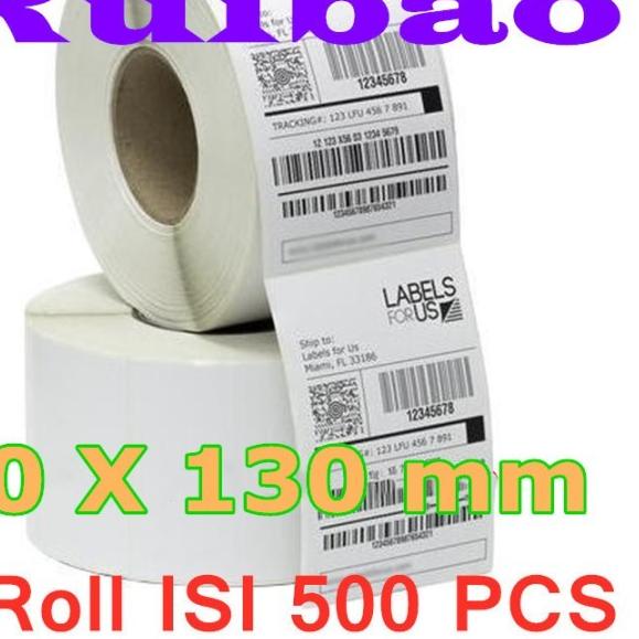 

❉ Kertas label Stiker ISI 500 Sticker Thermal bare 80X130 mm ☀