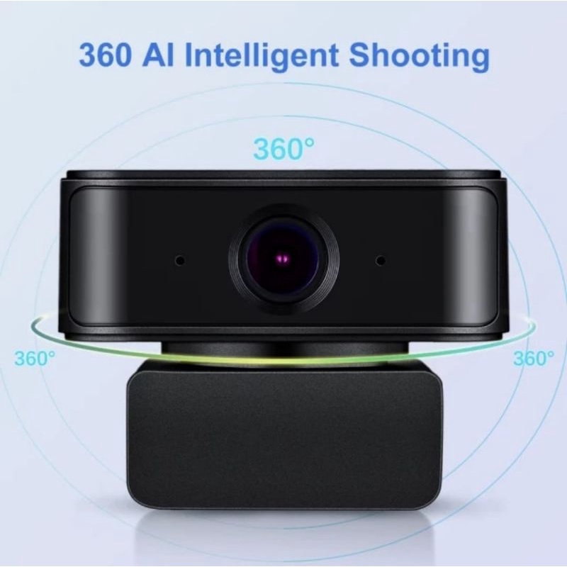 Webcam external Incus Private AI auto tracking camera 1080 USB webcam 360 for desktop