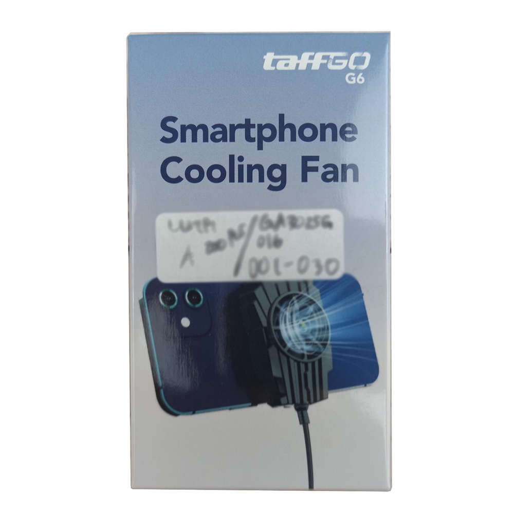 TaffGO Smartphone Cooling Fan Kipas Pendingin Radiator Heat Sink - G6 - Black