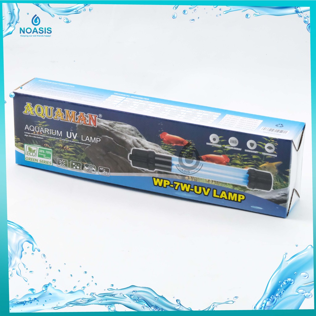 LAMPU UV ULTRAVIOLET AQUARIUM AQUAMAN 5 , 7 , 9 , 11 ,13 ,15 , 20 WATT