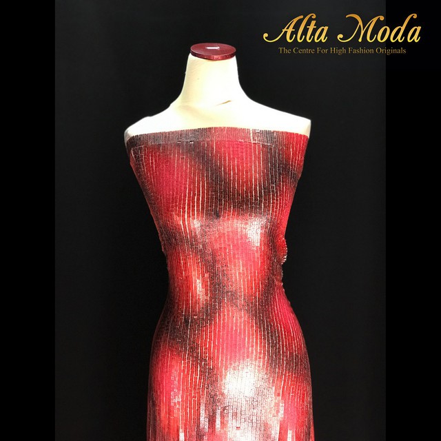 

Alta Moda Sequins Silk Bordir Premium - Red (0.5M)