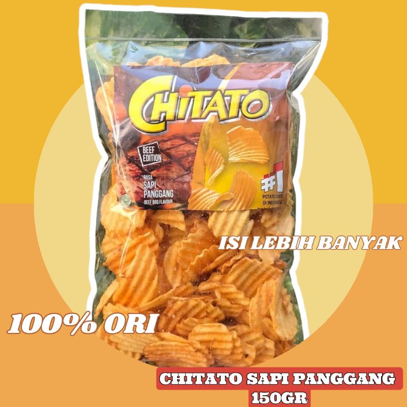 

CHITATO SAPI PANGGANG 155gr SNACK REPACK BRANDED ASLI 100%