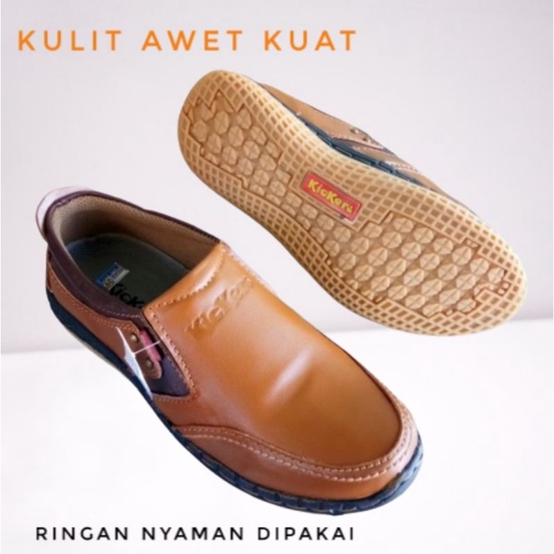 sepatu pria/ sepatu kulit/ sepatu santai kulit /sepatu kasual /sepatu Slip On/ sepatu flat /sepatu dinas /sepatu kerja /sepatu murah/ Sepatu COD