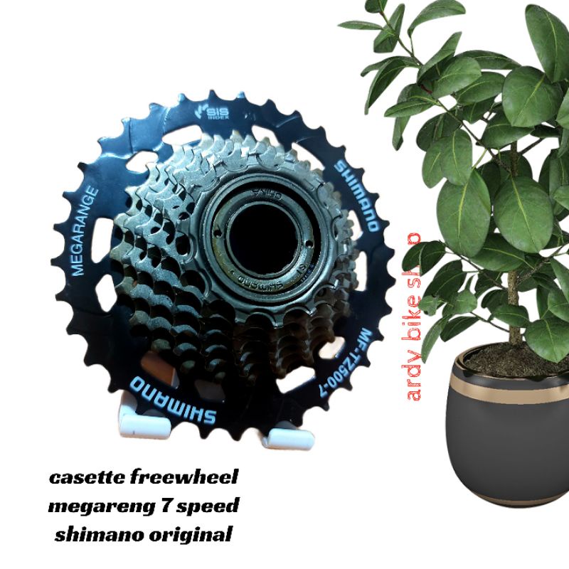freewheel shimano 7 speed megarange mf tz-500-7 new original shimano casette sprocket gear