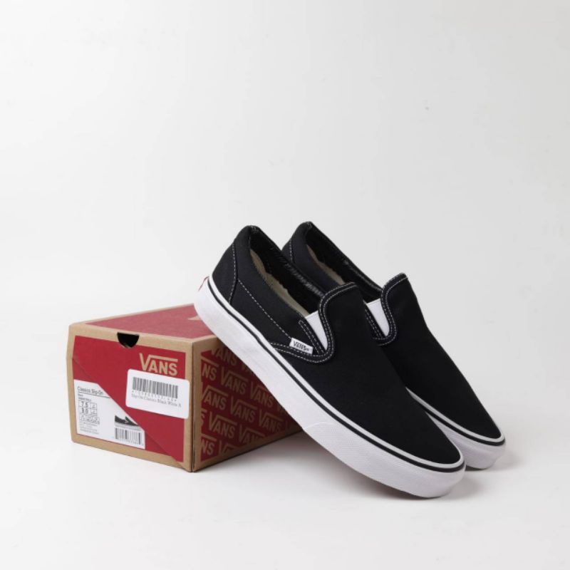 Vans Slip On Classic Black/White Pk Version Size 36-44 Bnib