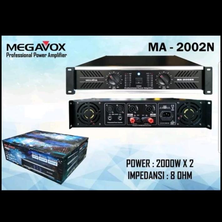 Power Amplifier Megavox Ma2002N/Ma 2002N 2 X 2000 Watt