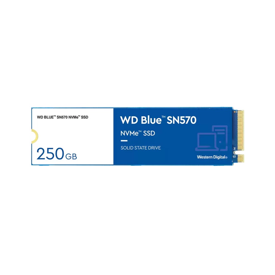 WDC Blue SN570 SSD 250GB M.2 NVMe PCIe Gen 3 x4 / SSD 250GB