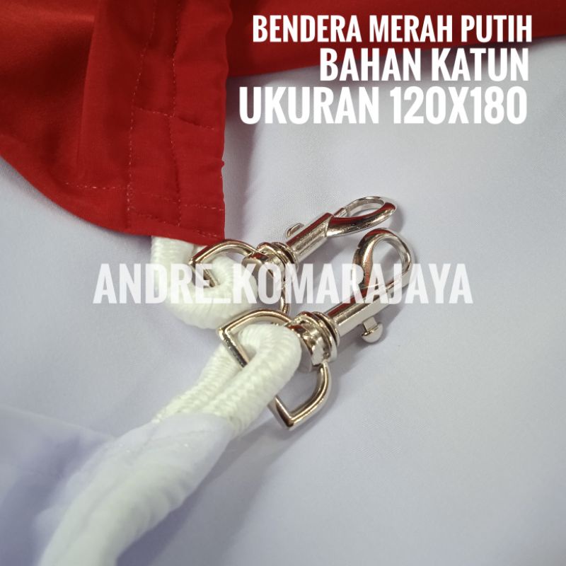 

Bendera merah putih bahan katun 120x180cm ready stock
