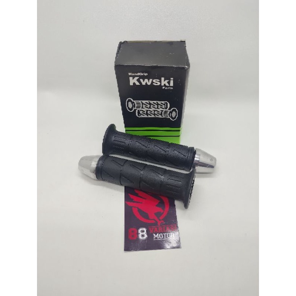 Promo Set Handgrip Kaze dan Jalu Stang Fu Crome Besar Universal Semua Motor Bisa Pakai