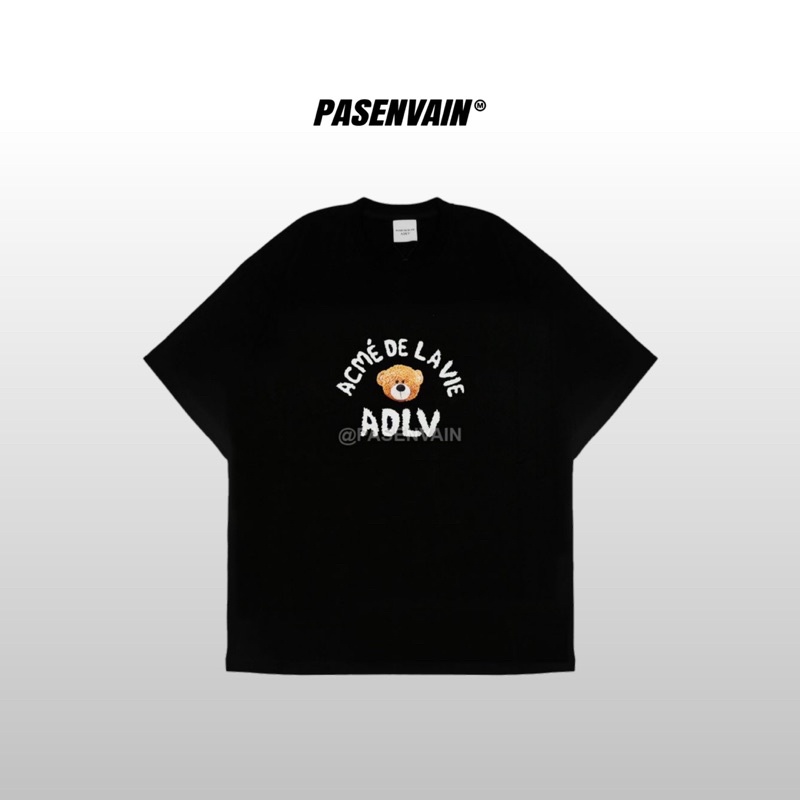 ADLV - Bear Brown Black Tee 100% Original