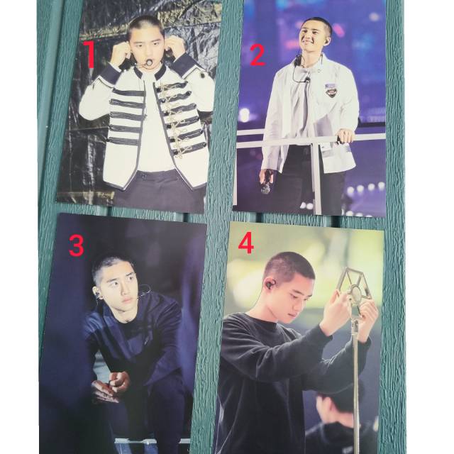 EXO ELYXION DVD POSTCARD D.O. CHEN XIUMIN SUHO KAI