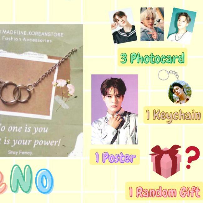 ➲ Kalung Gembok Jaehyun Mawar Taeyong Jaemin Renjun Kubus Doyoung Ring Jeno Sunflower Haechan Fish T
