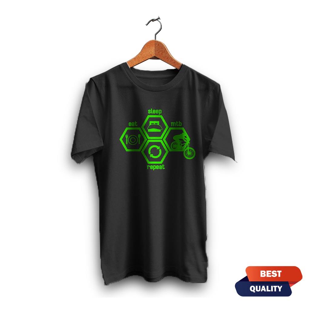 KAOS BAJU MTB DOWNHILL EAT SLEEP DOWNHILL