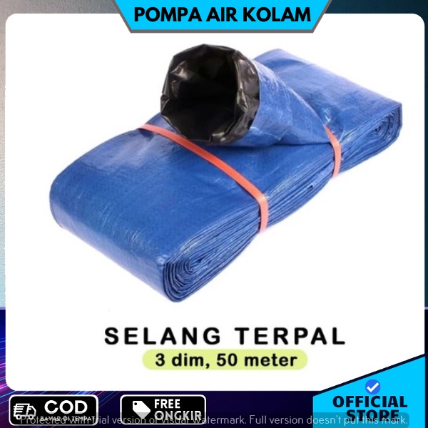 selang terpal 3 inchi selang irigasi selang untuk pengairan sawah 50 meter