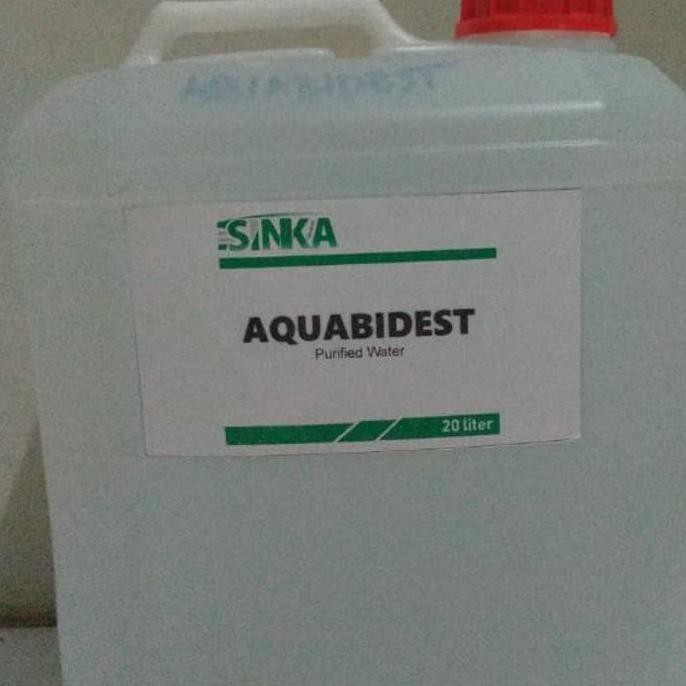 Aquabidest destilated water air destilasi