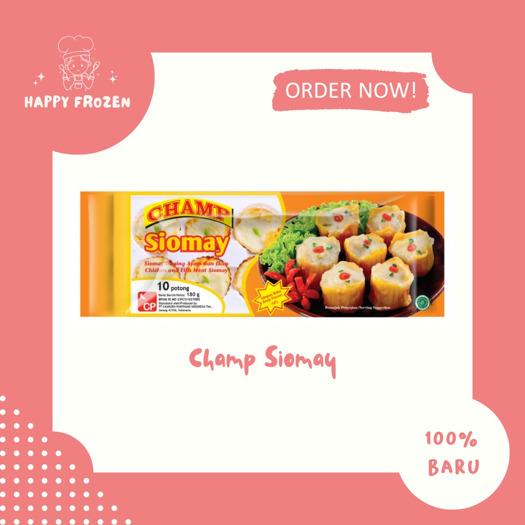 

Champ Siomay 180 Gr ( isi 10 )