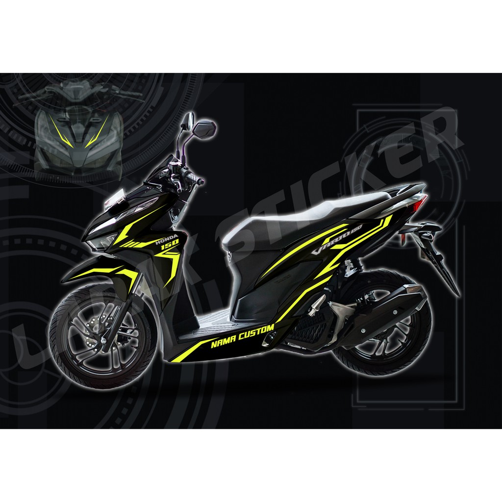 Sticker Vario fi New Striping Cutting Stiker Honda Vario 150 125