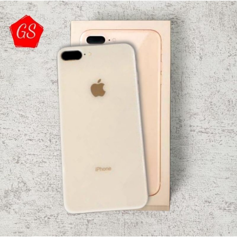 IPHONE 8 Plus 64GB 256GB Second Fullset Original Mulus / Like new-Gold