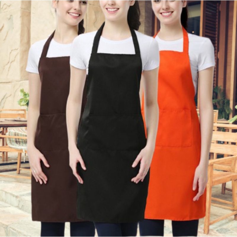 CELEMEK APRON ALAT PELINDUNG MASAK BAHAN DRILL QUALITY