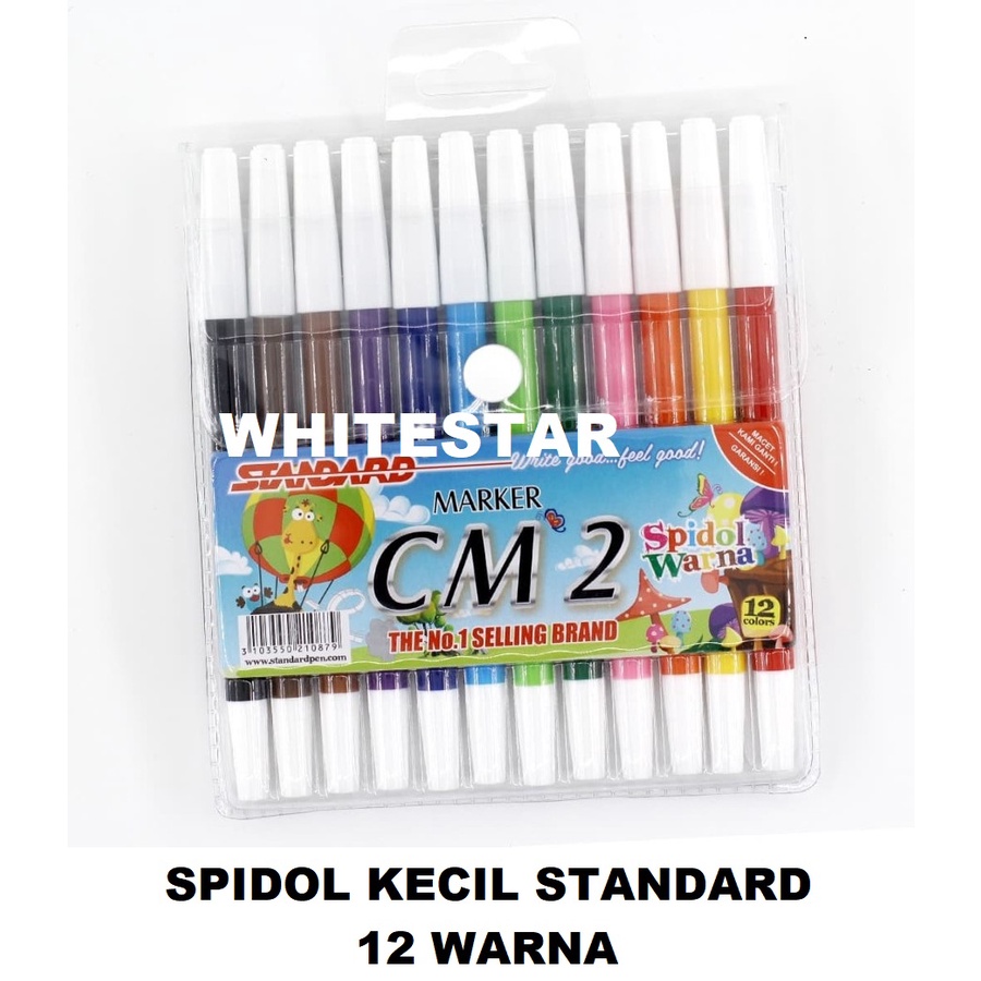 

spidol kecil standard cm2 12 warna