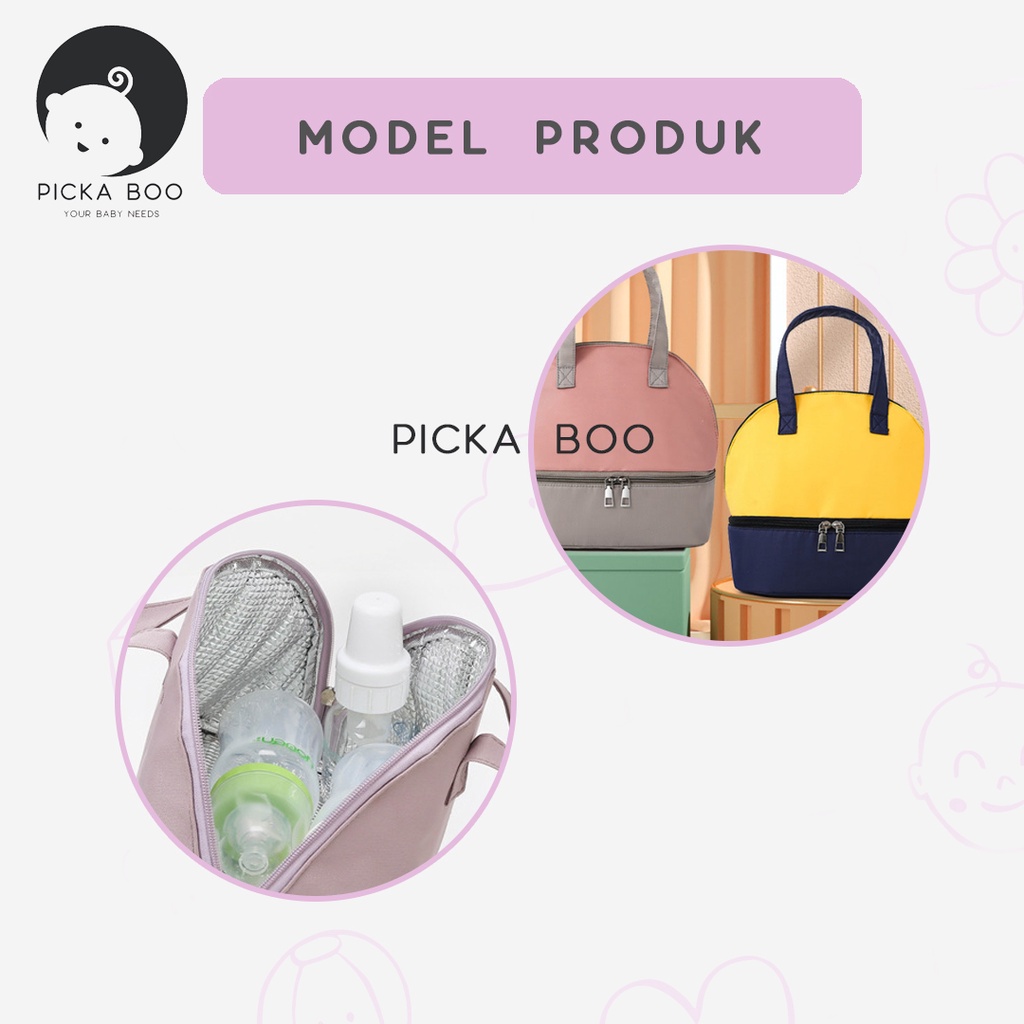 PICKA BOO Cooler Bag Asi Thermal Insulated FREE ICE GELL