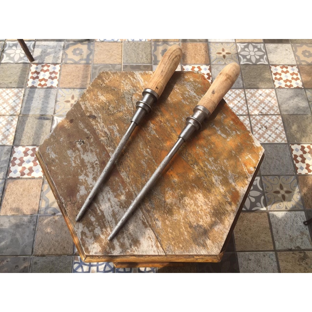 Horning Bar Asah Pisau - Stik Asahan Besi Untuk Pengasah Golok dan Sabit - Kristal Pengasah bentuk T