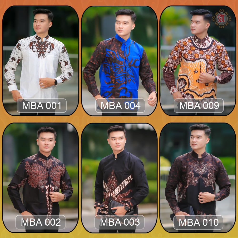 Baju Koko Muslim Batik Pria Dewasa Lengan Panjang Premium Full Furing Produksi Batik Aluna