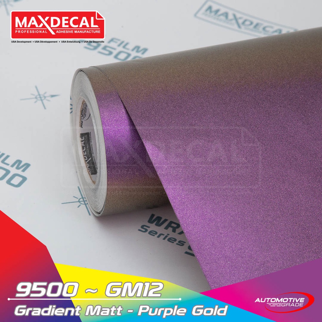 MAXDECAL 9500 -GM12 Gradient Matt Purple Gold Bunglon [METERAN]