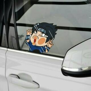  Stiker  Mobil  Tabrak Kaca Popeye Naruto  Sinchan Mario Bros 