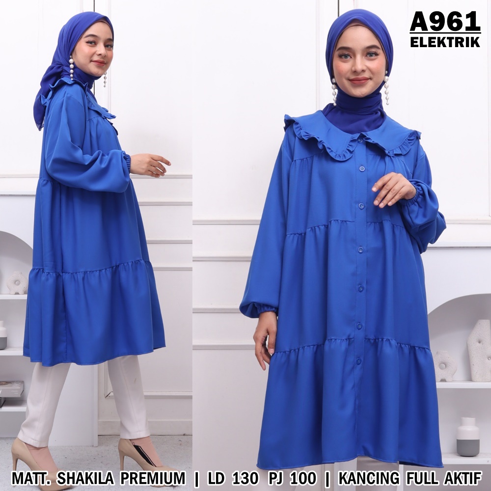 UNION11 - ATASAN TUNIK MUSLIM WANITA CASUAL / BUSANA MUSLIM HIJABER / TUNIK JUMBO WANITA / TUNIK WANITA KEKINIAN FUSCHIA