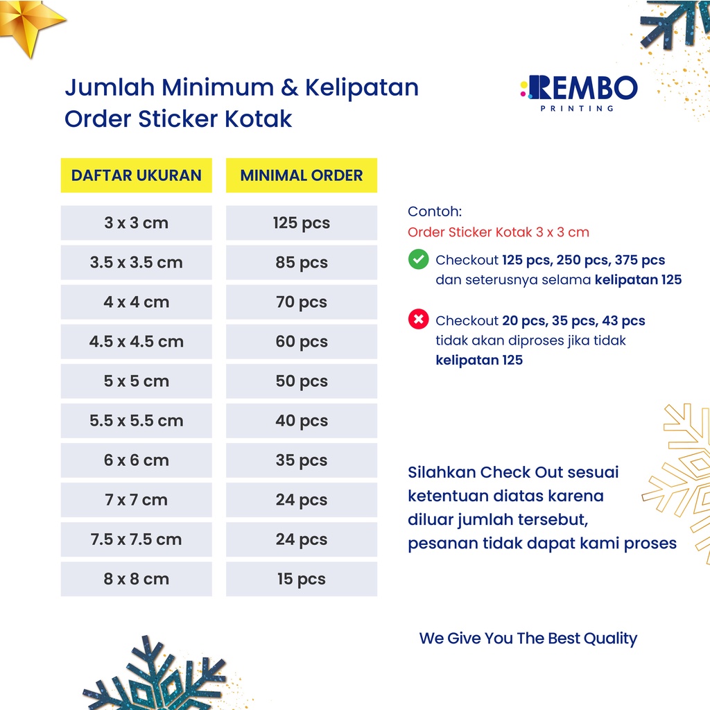 Sticker Kotak Spesial Natal Tahun Baru Hampers/Stiker Segel Box/Packaging/Toples Makanan/Label Pengiriman/Dus/Kemasan Christmas New Year Vinyl Cromo Custom Print Cetak Murah