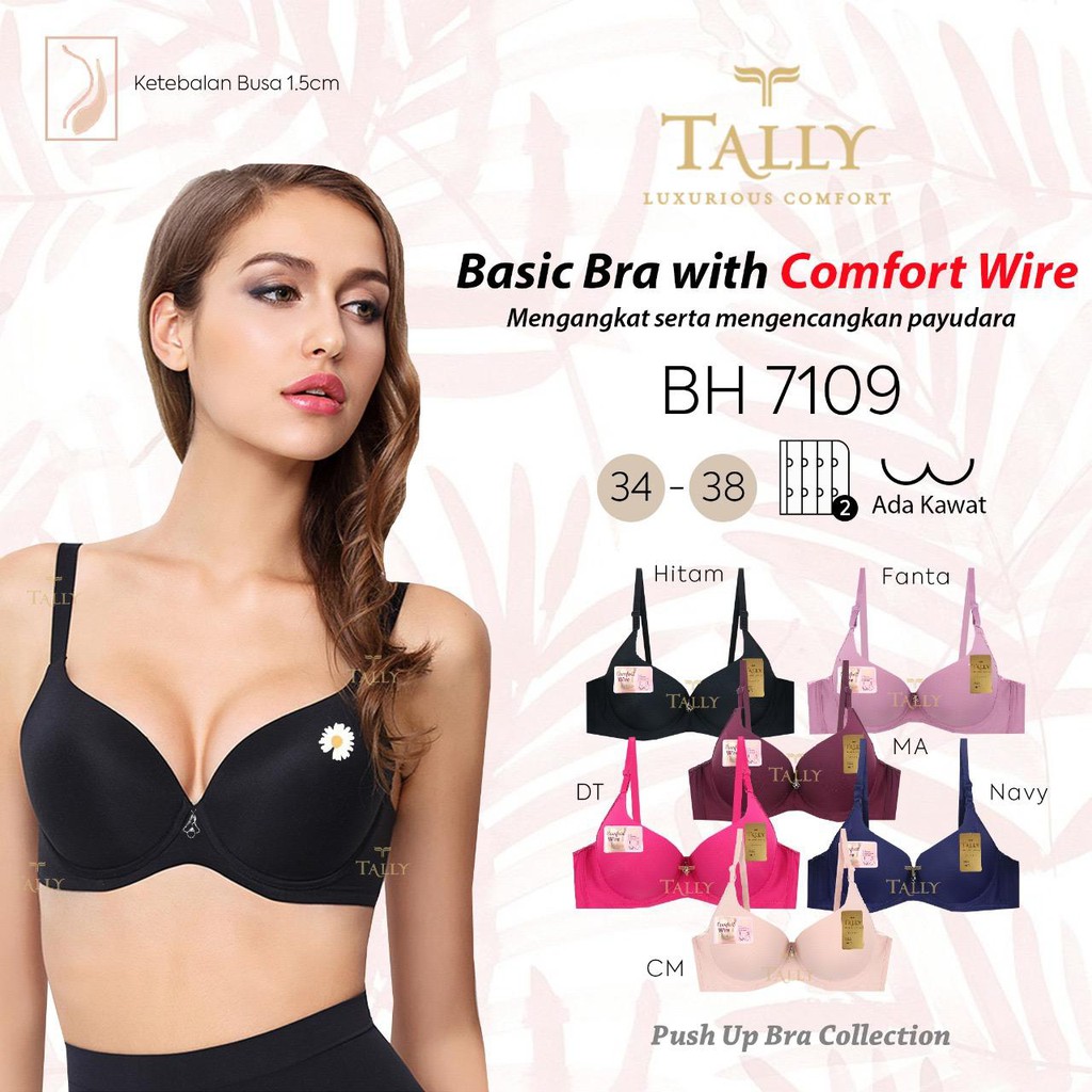 TALLY BRA BH PUSH UP 7109 I CUP B | SIZE 34-38 I BUSA SEDANG I ADA KAWAT