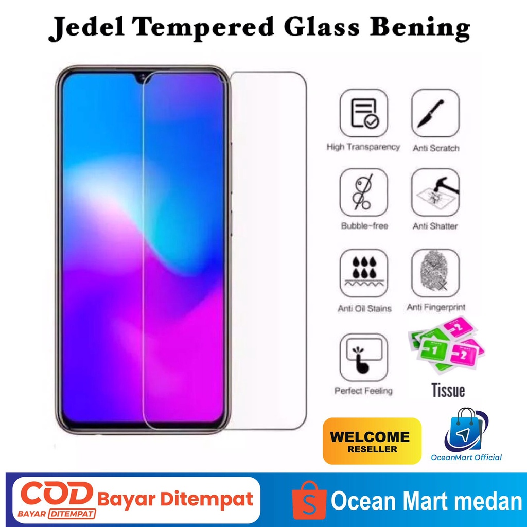 Anti Gores VIVO V15 Pro Y30 Y50 Y65 Y51 V5 Tempered Glass Clear Bening Screen Protector Pelindung Layar HP